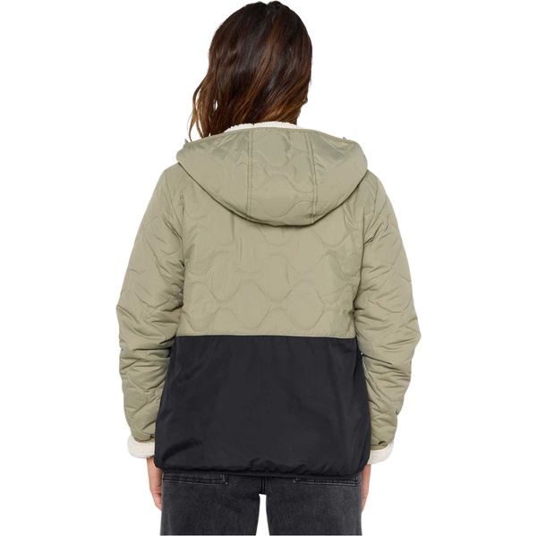 2025 Rip Curl Womens Anti-Series Anoeta Quilted Puffer Jacket 03DWJA - Olive